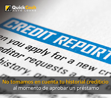 Imagen de un historial crediticio, el cual no se toma en cuenta para los prestamos por título de Quick Cash Auto Loans